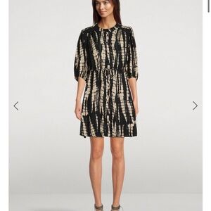 ba&sh Kenya Shirt Dress in Tie-Dye Print